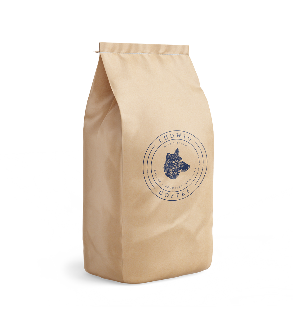 A link to Shop Ludwig Coffee 5 Pound Bag of whole bean coffee 